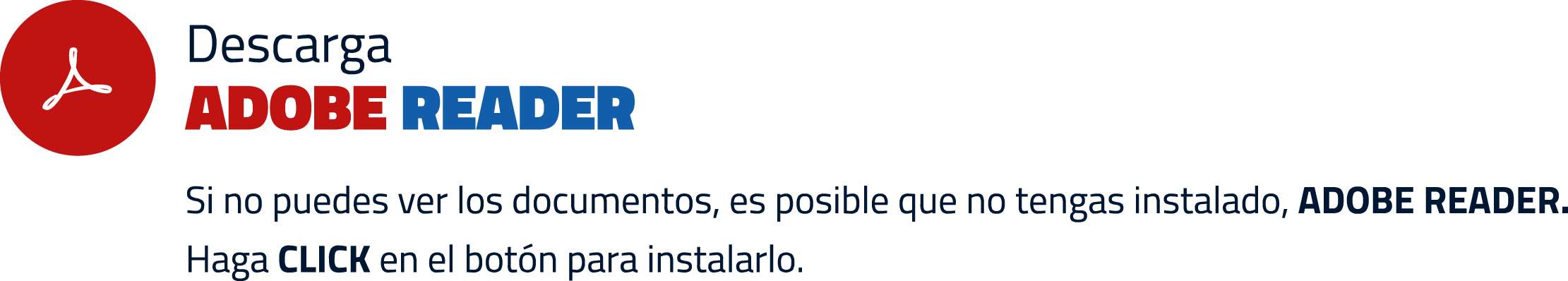 Descarga Adobe Reader